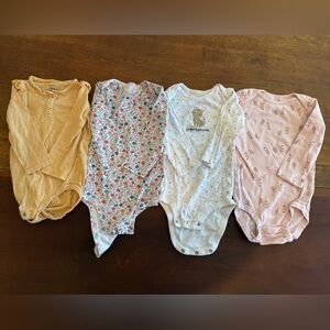 Carter's Baby Bodysuit Collection in Pink, Yellow, and Floral